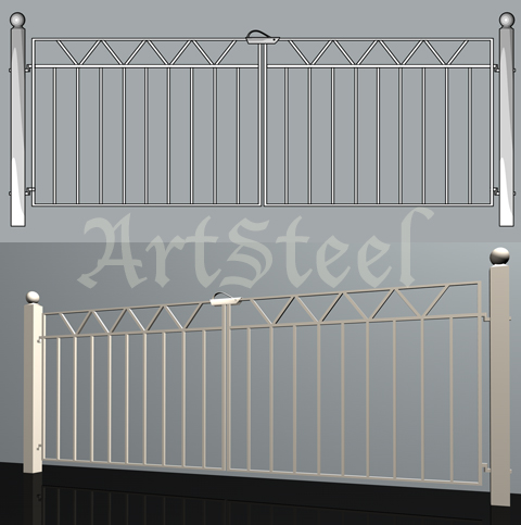 ArtSteel Driveway Gate 015